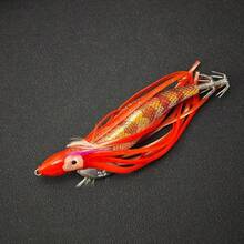 Avlcoaky 2pcs/Set Shrimp Fishing Lures Luminous Shrimp Bait For Night Squid Fishing