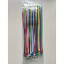 100条园艺捆扎带、扎带、塑料缠绕带、植物固定带、便携式园艺电缆，适用于园艺和草坪护理 - 彩色 - 查看 13