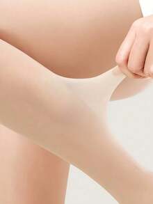 1 Pair Women's Sexy Open Toe Sheer Pantyhose Tights - Apricot - View 6