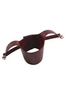 1 szt. przenośna torba na kubki do napojów, uchwyt na kubek do kawy, ochronny pokrowiec na kubek do herbaty, uchwyt na butelkę z wodą, skórzany pokrowiec z PU, torba podróżna na zakupy i kemping - Wielokolorowe - Zobacz 7