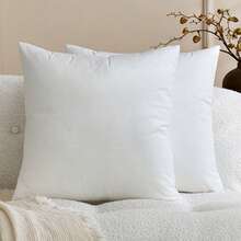 1 件/2 件白色天鹅绒纯色装饰枕套（不含枕芯），方形靠垫套，节日家居装饰枕头，柔软舒适的面料，现代沙发、卧室、宿舍装饰 - 白色 - 查看 16