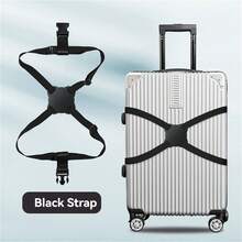 1pc Luggage Elastic Cross Strap, Safety Secure Packing Belt, Suitcase Protector Reinforcement Bandage - Multicolor - View 6