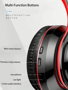 AKKHOO Illuminated Stylish Bluetooth Headphones, Jelly 5.0, Low Latency, Wireless Sports Gaming Bluetooth Headset, Compatible With Apple/Android