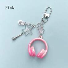 2pcs/Set Y2K Style, Music-Themed, Metallic Finish, Headphone Design, Multi-Functional Phone Strap, Keychain, Backpack Charm, Phone Pendant, Suitable For Daily Matching, Can Be Given As Holiday Gifts To Family, Friends, Lovers, Classmates Or As Friendship Gifts. - Multicolor - View 6