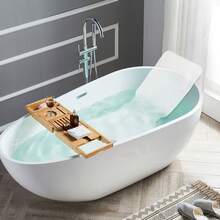Ergonomic Bathtub Mat With Pillow Non Slip Suction Cups PVC Sponge Breathable Mesh Machine Washable White Bath Mat For Home Hotel Spa - 1 - View 3