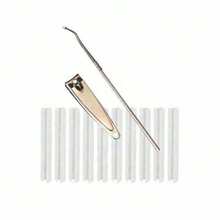 （50+2 包嵌甲矫正治疗套装，50 片嵌甲矫正贴片，嵌甲修脚工具，嵌甲矫正贴片，含 2 个嵌甲提拉器和锉刀）