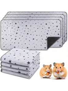 Reusable Pet Pee Pad, Waterproof & Anti-Slip, Quick Drying Hamster Guinea Pig Bedding Mat, Suitable For Hamsters, Guinea Pigs, Rabbits And Pet Cages, All Season Use