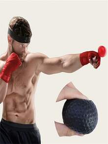Boxing Reflex Ball Set - Speed Reaction Ball With Adjustable Headband, Boxing Reflex Training Ball With Textured Grip - Improve Speed And Hand-Eye Coordination, Speed And Reaction Time, Sports Speed Training Ball, Durable Synthetic Material For Men Fitness And Agility Training, Boxing Accessories, Smooth Design, Sturdy Construction, Boxing Equipment, Boxing, Reflex Ball - Multicolor - View 3