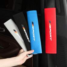 chaohongjia 2 Stück weiche und bequeme Auto Sicherheitsgurt Kissen, personalisierte und modische Sicherheitsgurt Kissen, vier Farben zur Auswahl, geeignet für den Autoeinsatz, frei kombinierbar