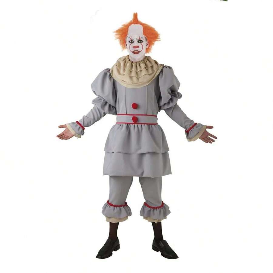 Disfraz Adulto Payaso Terror ✅ Entrega 24/48h a España (península) - Disfraces Adultos - Disfraces de Payasos - Disfraces de Payasos Halloween - Creaciones Llopis - Ref. 4878-AL - Multicolor - Ver 1