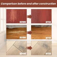 JAYSUING 100g Wooden Floor Beauty Seam Agent Wood Gap Filling Pothole Glue Waterproof & Mildew-Proof Wood Furniture Damage Quick Repair Stitch Wax Paste - 棕色 - 查看 7