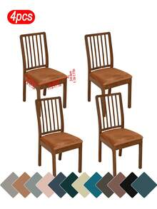1 buah/4 buah/1 set Sarung Kursi, Desain Modern Gaya Minimalis Klasik, Tahan Noda, Tahan Debu, Tahan Goresan Kucing, Cocok Untuk Ruang Tamu, Kamar Tidur, Ruang Makan, Dekorasi Kursi Belajar, Dekorasi Ruangan - MultiWarna - View 20