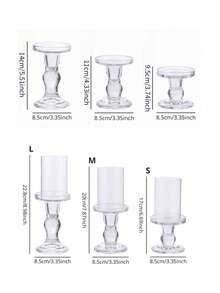Bộ 1 chân nến pha lê hình cột La Mã sang trọng, chân nến đế tròn kiểu Bắc Âu chống gió, thích hợp cho đám cưới, trang trí nhà cửa, tiệc tùng, bữa tối lãng mạn dưới ánh nến, trang trí bàn tiệc ngày Valentine, trang trí bàn tiệc cưới, trang trí sinh nhật, quà tặng ngày của Mẹ, trang trí bàn ăn. - Trong sáng - Xem 7