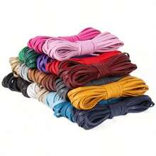 5米/包 4毫米仿皮绳项链绳手柄包边带缝纫配件，DIY压制皮革绳PU软表带项链线绳捆扎绳家居配件 - 仿皮繩 - 查看 1