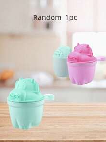 1pc Cartoon Shampoo Cup, Baby Shower Head, Children's Bathing & Hair Washing Assistant, Prevents Kids From Fearing Hair Washing, Cute Shampoo Cup Also Can Be Used As Toothbrush Cup (Random Style)