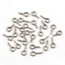 100pcs Tiny Mini Eye Pins For Jewelry Making DIY Pendants Handmade Jewelry Findings Screw Eyes Threaded Hook - Sheep's Eye - View 3