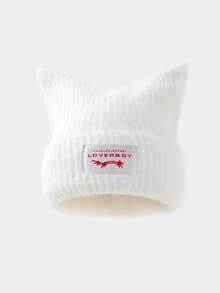 1 pieza Gorro de punto con orejeras de piel sintética para mujer, adecuado para uso diario en otoño/invierno - C - Ver 14