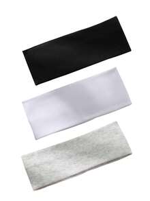 6件套女士多色布艺时尚多功能头巾，适合日常休闲、健身、发带、头巾、吸汗带，秋冬季女士度假必备发饰，优雅围巾，柔软头巾 - 彩色 - 查看 15