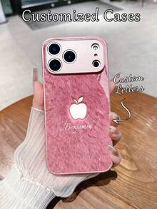 1 chiếc ốp lưng điện thoại màu hồng nhung tối giản thiết kế Apple, phụ kiện sáng tạo, có thể in tên theo yêu cầu, tương thích với Samsung S24 Ultra/S25 Ultra và Apple 17 Pro Max/16 Pro Max/15 Pro/14 Plus/13 Pro/12 Pro Max/11/Xs Max/8/7/6 Plus. Thích hợp làm quà tặng sinh nhật, cho bạn gái/bạn trai hoặc sử dụng cá nhân. Ốp điện thoại dễ thương, phiên bản quốc tế, không phải phiên bản nội địa. - Hồng - Xem 6