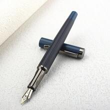 Luxury 103 Metal Grid Feather Arrow Gold Clip Fountain Pen 0 5MM Nib Classic Ink Office Gift Pen - 103 - View 13