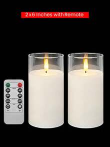 LED Flameless Candles, Flickering LED Pillar Candles With Upgraded Teardrop Wick, Battery Operated Electronic Candles For Table Center Decor, Wedding, Garden, Holiday Party - White - View 13