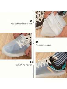 Reusable Rubber Waterproof Shoe Covers, Durable Elastic Boot Covers, Anti-Slip Rain Gear - Available In Multiple Sizes