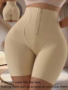 高腰拉链收腹塑身打底裤，提臀提臀，产后瘦身短裤