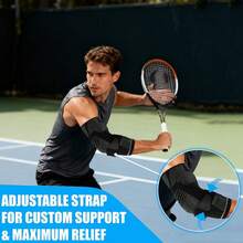 Gel Padded Elbow Compression Sleeve For Golf, Tennis And Other Sports, Suitable For Women And Men, Provides Elbow Support For Weightlifting And Other Activities - Multicolor - View 6