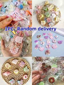 1个柔软可爱的草莓巧克力吐司造型捏捏乐玩具，多层可拉伸设计，减压玩具，手指玩具，桌面捏捏乐玩具，逼真的食物造型玩具，适合儿童、青少年和成人，办公旅行必备，儿童礼物，儿童玩具 - 彩色 - 查看 8