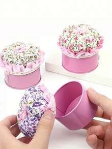 Floral Pattern Sewing Needle Storage Box - Stylish Storage Box With Needle Pad, Multi-Functional Storage Box To Hold Sewing Needles, Hair Clips, And DIY Crafts, An Ideal Choice For Handcraft Sewing Enthusiasts.