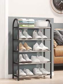 4-Tier X-Shaped Dust-Proof Shoe Rack, Space-Saving, Easy Assembly, Ideal For Home And Kitchen, Suitable For Shoe Storage, Modern Shoe Rack, Shoe Organizer Rack, Living Room Shoe Rack, And Home Decor. Halloween Decoration - Multicolor - View 1