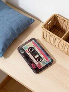 Retro Cassette Tape Style Card Holder, Sliding Design With Anti-Lost Lanyard, Durable Construction, Suitable For ID Cards/Transit Cards/Other Cards, Vintage Style, Protective, Shock & Scratch Resistant - Multicolor - View 8