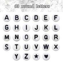 126 Pcs Alphabet Letter Stickers, Self Adhesive Round Letter Labels Decal For Scrapbooking Crafting DIY Crafts Journal Notebook, Sign, Notebook, Collage Album - Black and White - View 6
