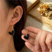 Women Stud Earrings - Black - View 1