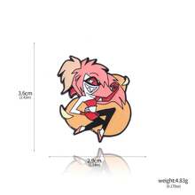 1件 Hazbin 卡通动漫酒店翻领珐琅徽章天使恶魔龙胸针人偶金属吊坠粉丝徽章包包配件礼物 - 彩色 - 查看 20