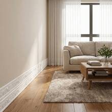 1 rouleau de 2,3 m/90,6 pouces de ruban de bordure à motif, moulure de couronne, cadre de papier peint pour la maison, bandes décoratives pour les coins de plafond et de salon, garniture de plinthe