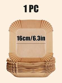 200/100 Pieces 8"/6.3" Disposable Air Fryer Mat, Square/Round Air Fryer Paper Liners, Paper Bowl For Basket, Baking Tray, Oven Accessories, Cooking Tools, Kitchen Utensils, Kitchen Accessories