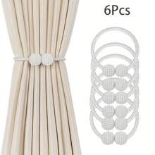 4pcs Decorative Curtain Tiebacks Magnetic Curtain Holdbacks Home Decor - 6Pcs - View 12