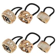 PZW-Beavorty 12 Piezas Puños De De Caballo Con Banda Metálica Elástica Para Mujer Accesorios Compactos Para Peinarse Uso Diario3928 - como en la foto - Ver 3