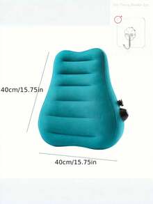 Portable Inflatable Lumbar Pillow, Featuring Magical Inflation System - Press To Inflate, Suitable For Airplane, Train, Car And Office Use, Removable & Washable Cover (Excluding Filler), Convenient For Travel, Designed For Lower Back Support And Heavy Lifting - Multicolor - View 3