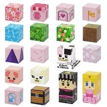 Magnetic Building Blocks, 3D Puzzle Bricks, Creative STEM Sakura Princess Castle Game, Suitable For Boys And Girls, Birthday Party And Christmas Gifts - Multicolor - View 7