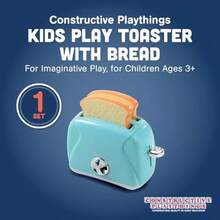 Tostador de Juguete para Niños con Pan para Juego Imaginativo Aparatos de Cocina Juguete de Aprendizaje - como en la foto - Ver 5