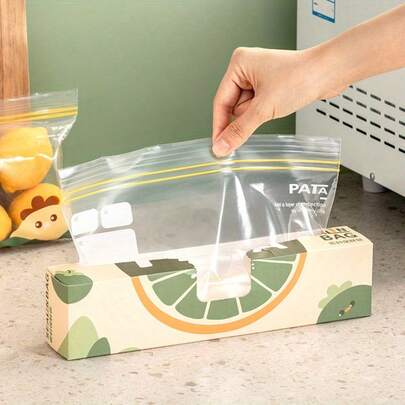 S,M,L Food Sealable Bag Self-Sealing Home Thickened Refrigerator Freezer Storage Bag Compact Bag Storage Bag