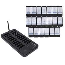 Sistema De Buscapersonas Inalámbrico Sistema De Llamadas, 20 Canales Restaurante Pagers de Llamadas inalámbricas Buscapersonas de conexión para Restaurante Clínica Bar Iglesia Comedor de Comida - Negro - Ver 5