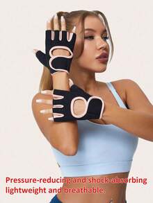 A Pair Of Outdoor Sports Fitness Half-Finger Gloves Spring Play Cycling Mountaineering Handguard Non-Slip Men's Gloves - Multicolor - View 10