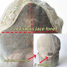 Natürliche vorausgerissene Haaransatzlinie mit Baby-Haar Farbverlauf Braun Blond Synthetische HD Spitzenfront Perücke 13x4 Freier Scheitel Perücke für Frauen Kurze Wellen Bob - Verschiedenfarbig - Übersicht 11