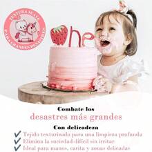 Toallitas Húmedas para Bebé, Antibacteriales, Hipoalergénicas, Sin Alcohol, Sin Parabenos, Textura Acolchonadita, Fresco Aroma, 30 Toallitas por Paquete (Osito) - Unicornio - Ver 5