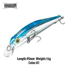 Kingdom Kingart Sinking Minnow Fishing Lures 6g 9g 14g 18.6g Jerkbaits With Center Of Gravity Transfer System Wobblers Hard Baits For Freshwater And Saltwater Sea Bass - Multicolor - View 46