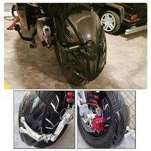 1 chiếc chắn bùn sau xe máy đa năng, chắn bùn sau xe máy bằng hợp kim nhôm có thể điều chỉnh - Chắn bùn hợp kim nhôm, chắn bùn sau xe máy có thể điều chỉnh với họa tiết sợi carbon - Chắn bùn xe máy - Xem 4