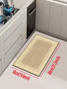 【热销！！！】1 件装软橡胶厨房地垫，3.5 毫米厚厨房地毯，复古简约装饰艺术风格吸水厨房地垫地毯，可自行裁剪以适应厨房尺寸，表面织物材质，中间海绵层，底部橡胶层，适用于厨房地毯、厨房装饰、婚礼装饰、家居装饰、浴室地垫、玄关地垫、洗衣房地垫、走廊地毯、客厅地垫等。 - 彩色 - 查看 17